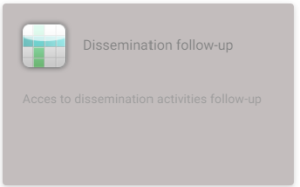 Dissemination follow-upis greyed out.