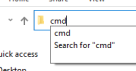 Where to type cmd