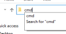 where to type cmd