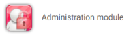 the administration module access button